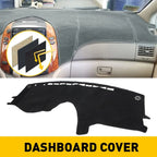 Dash Cover Mat for Toyota Sienna (2004–2010) Black Anti-Slip Carpet