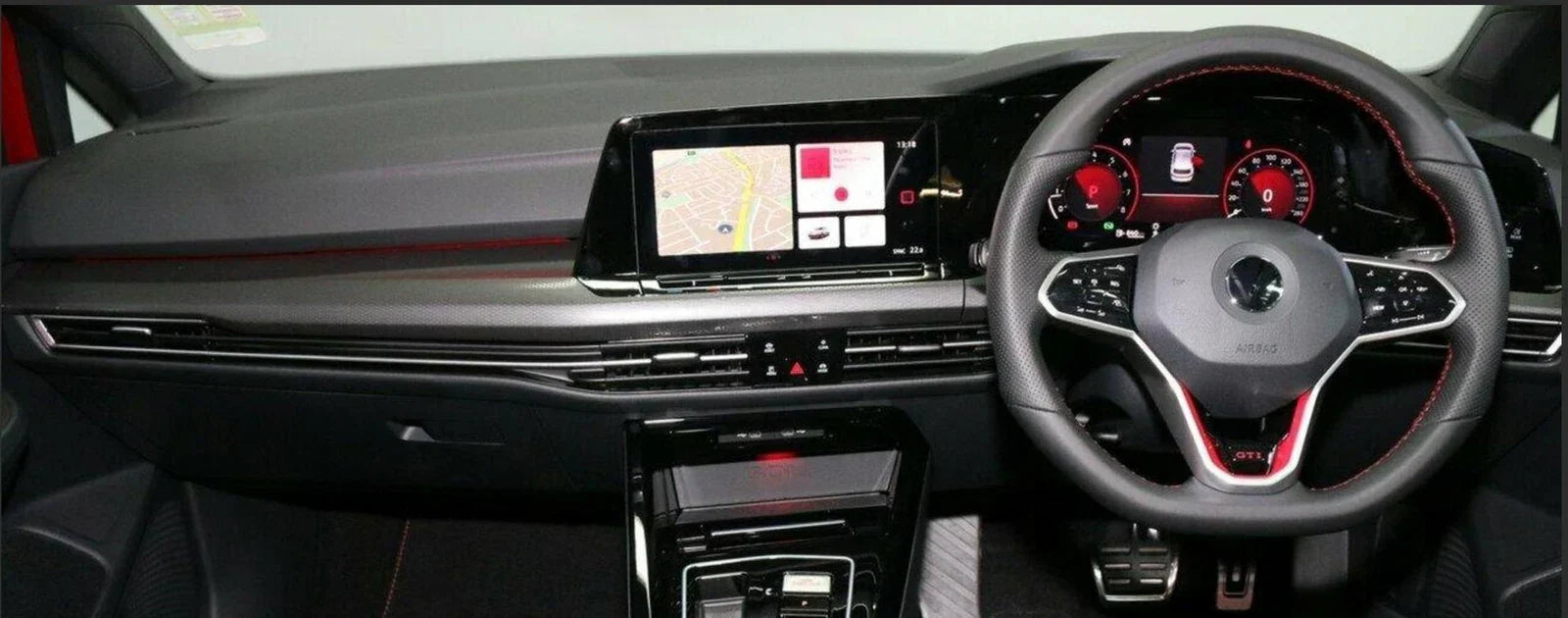 Non-Slip Dash Mat for VW Golf 8 MK8 W/HUD 2021-2023 Dashboard Cover Black