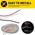 2X Clear Lens Amber LED Side Marker Light for Freightliner Century Columbia (1996–2009)