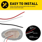 2X Clear Lens Amber LED Side Marker Light for Freightliner Century Columbia (1996–2009)