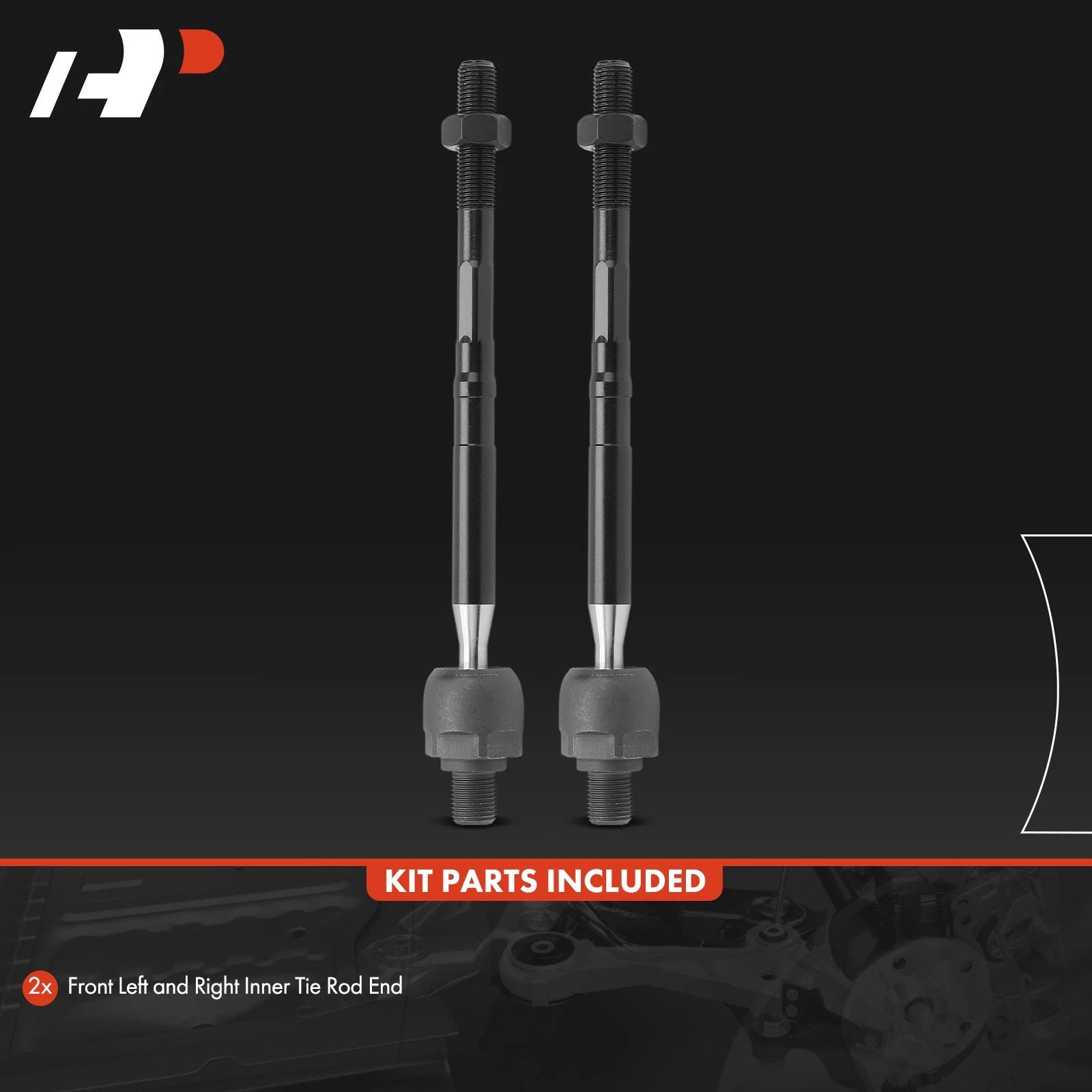 2X Front Inner Side Tie Rod End for Chevrolet Spark (2016-2022)