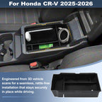 Center Armrest Storage Box Organizer Tray for Honda CR-V (2025–2026)