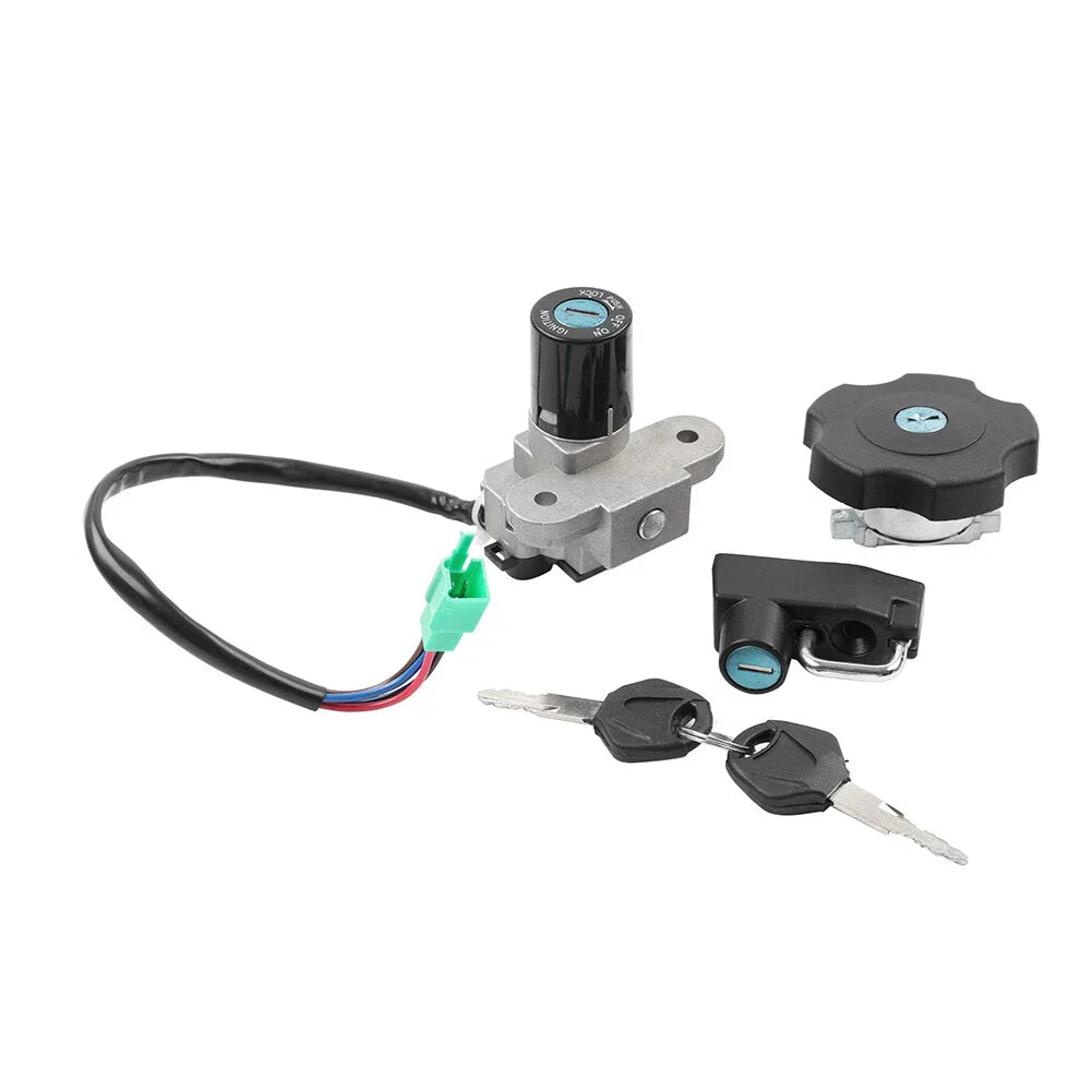 Ignition Switch, Fuel Gas Cap, Helmet Lock Kit for Yamaha DT125RE, DT125X (2005-07)