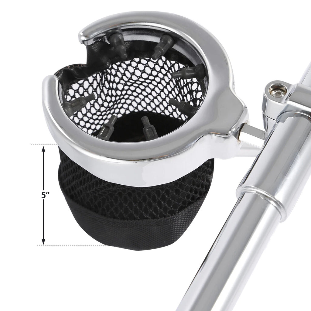1" Handlebar Cup Holder for Harley Touring Models (Universal)