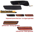 Smoked LED Bumper Reflector Tail Lights for Lexus GS ES (2013–2018)