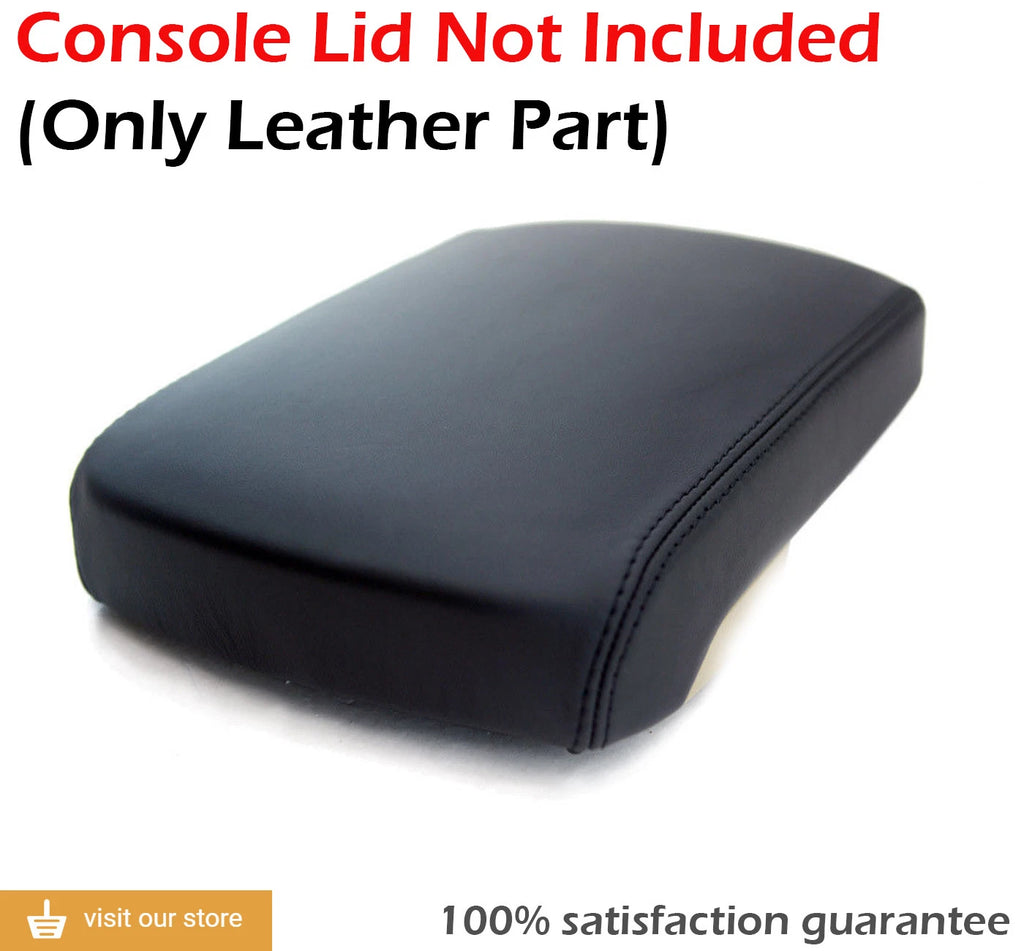 Center Console Armrest Cover for Toyota Tacoma (2005–2015) Black Leather