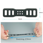 4 x 92mm Silicone Driving Recorder Bandage Strap for DVR