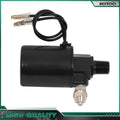 1/4" NPT Electric Air Valve Solenoid for Train Horn 200 PSI 12V Black