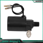 1/4" NPT Electric Air Valve Solenoid for Train Horn 200 PSI 12V Black