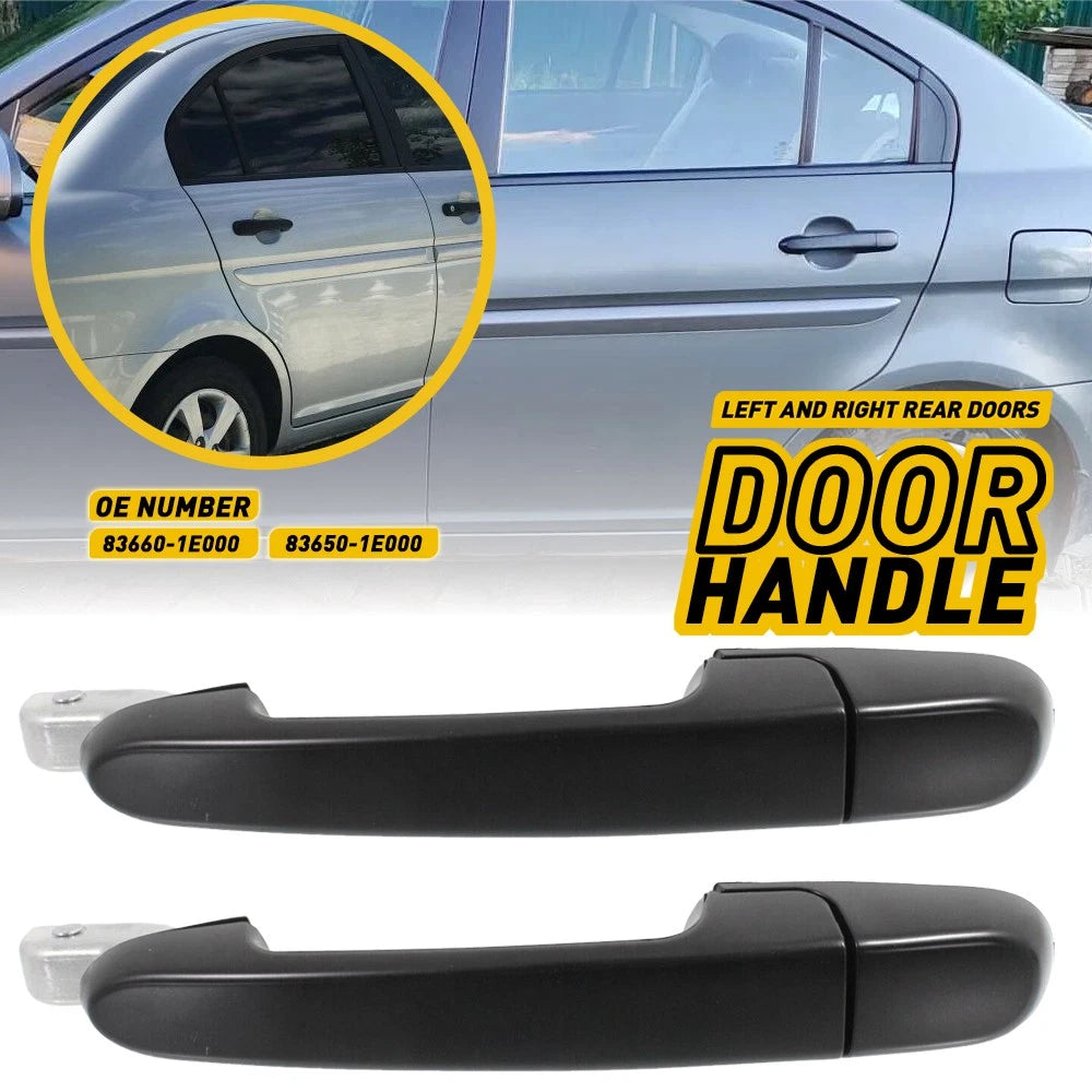 Set of 2 Exterior Door Handles for Hyundai Accent (2006–2011) EI