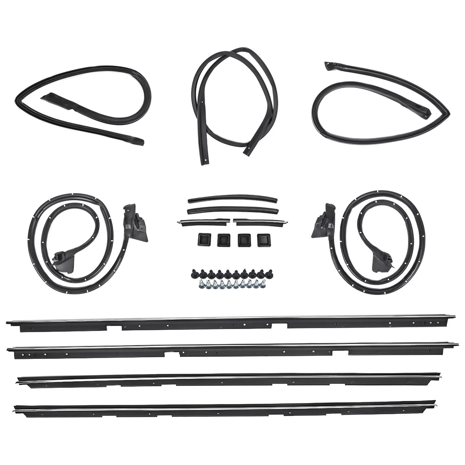 17 Pcs Weatherstripping Seal Kit for El Camino (1978–1987)