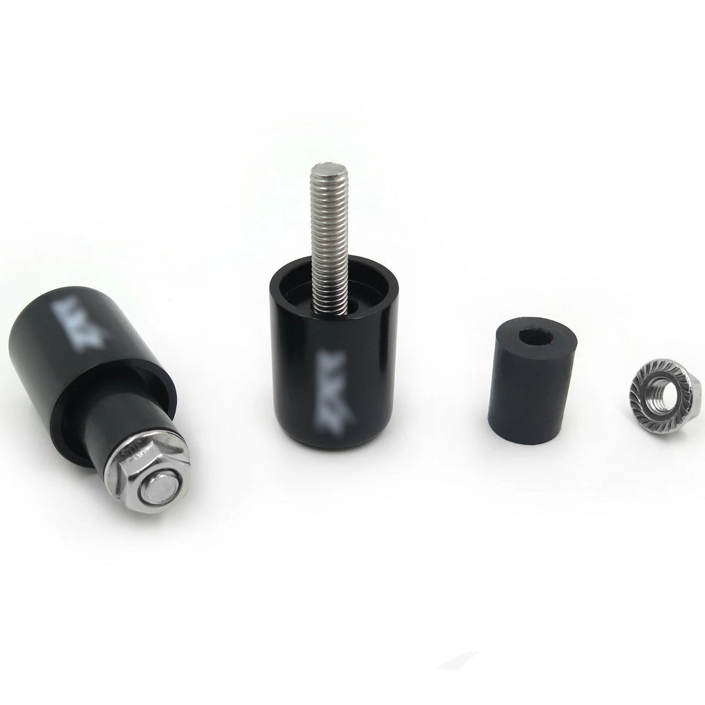Bar Ends 2X Rubber Black for Kawasaki Ninja ZX7R (1996–2003) / ZRX1100 (1999–2000)