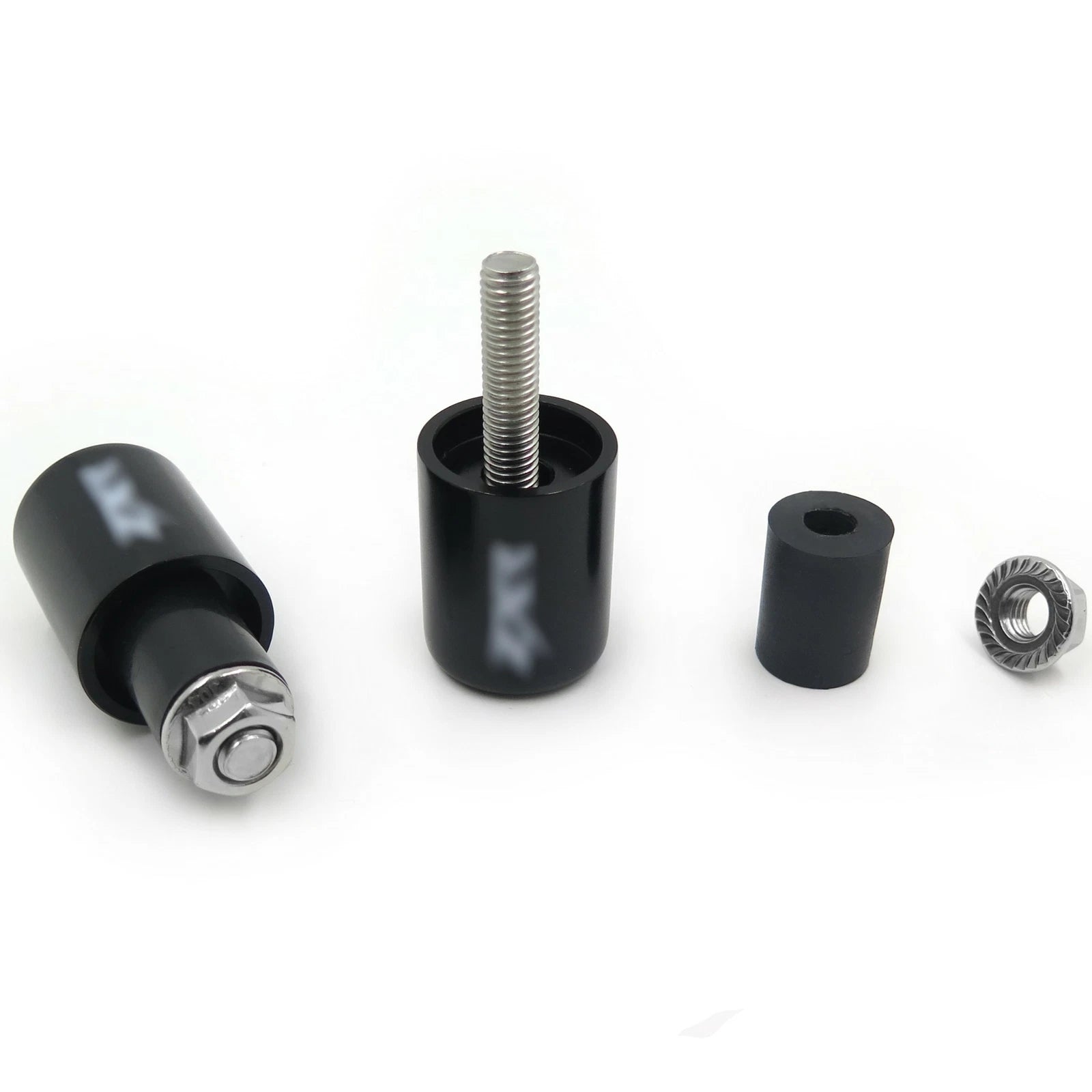 Bar Ends 2X Rubber Black for Kawasaki Ninja ZX7R (1996–2003) / ZRX1100 (1999–2000)