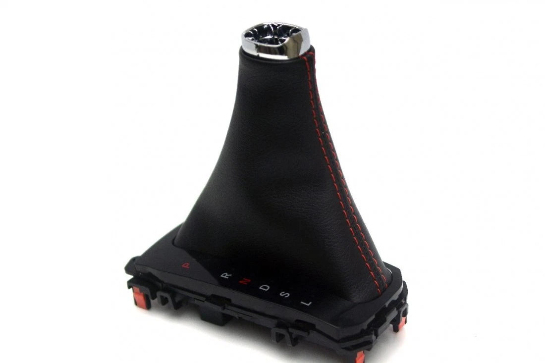 Automatic Shift Boot for Honda Civic (2016–2019) Red Stitch Leather Synthetic