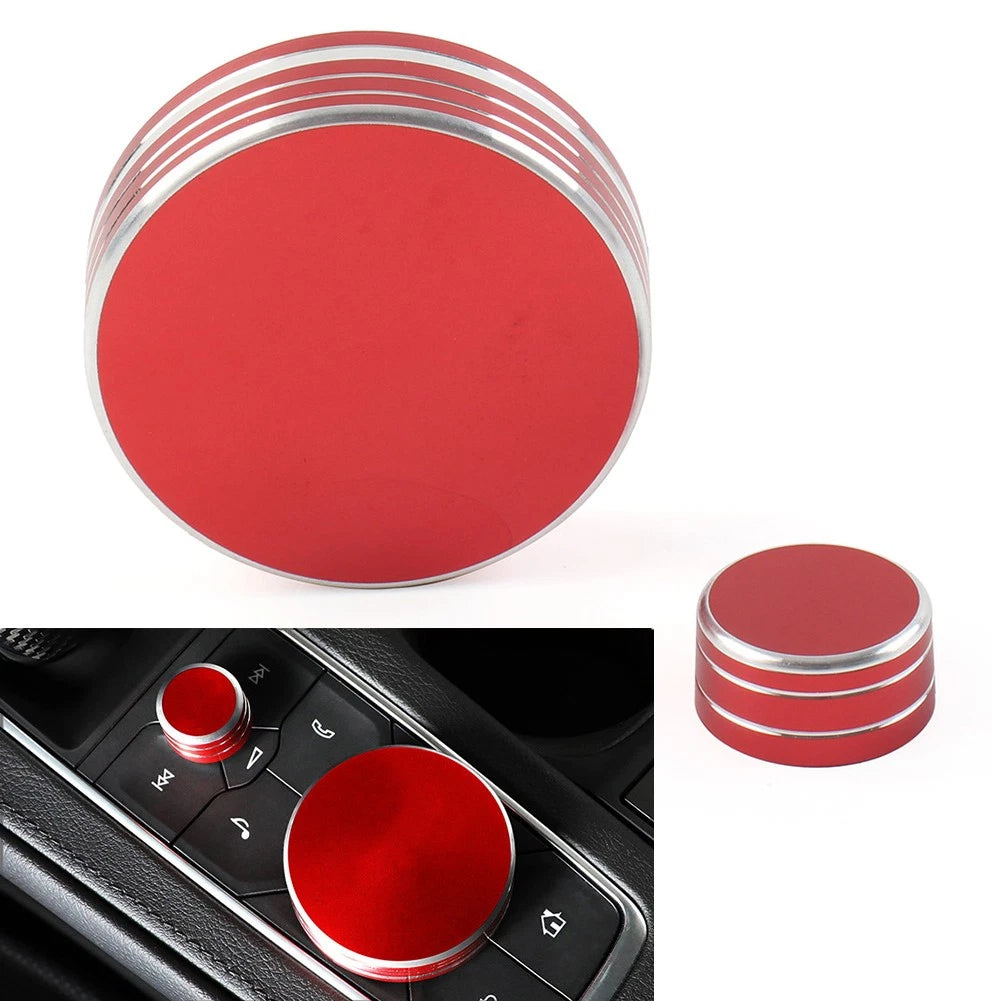 Central Control Volume Knob Cover for Cadillac CT5 CT6 XT4 XT5 XT6 (2019–2020) Red