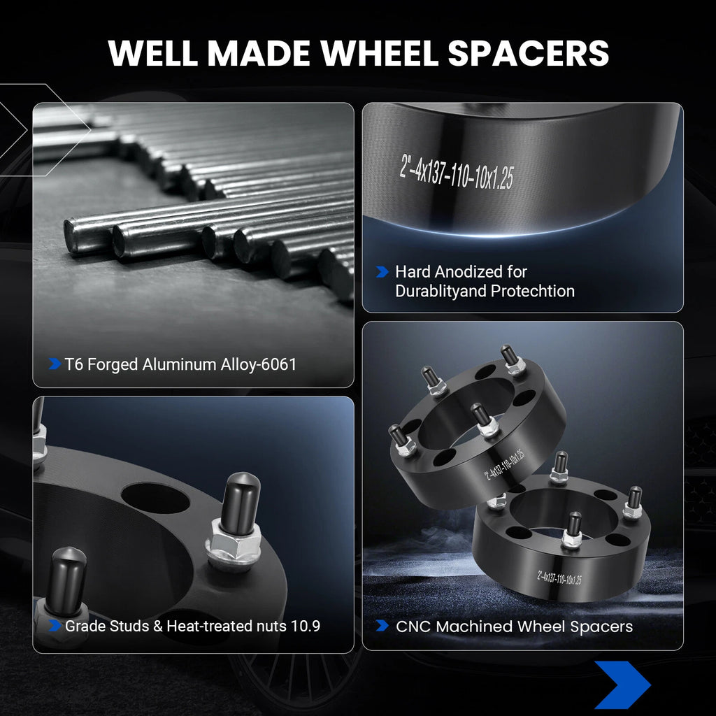 Set of 4 2" Wheel Spacers for Can-Am Renegade Commander