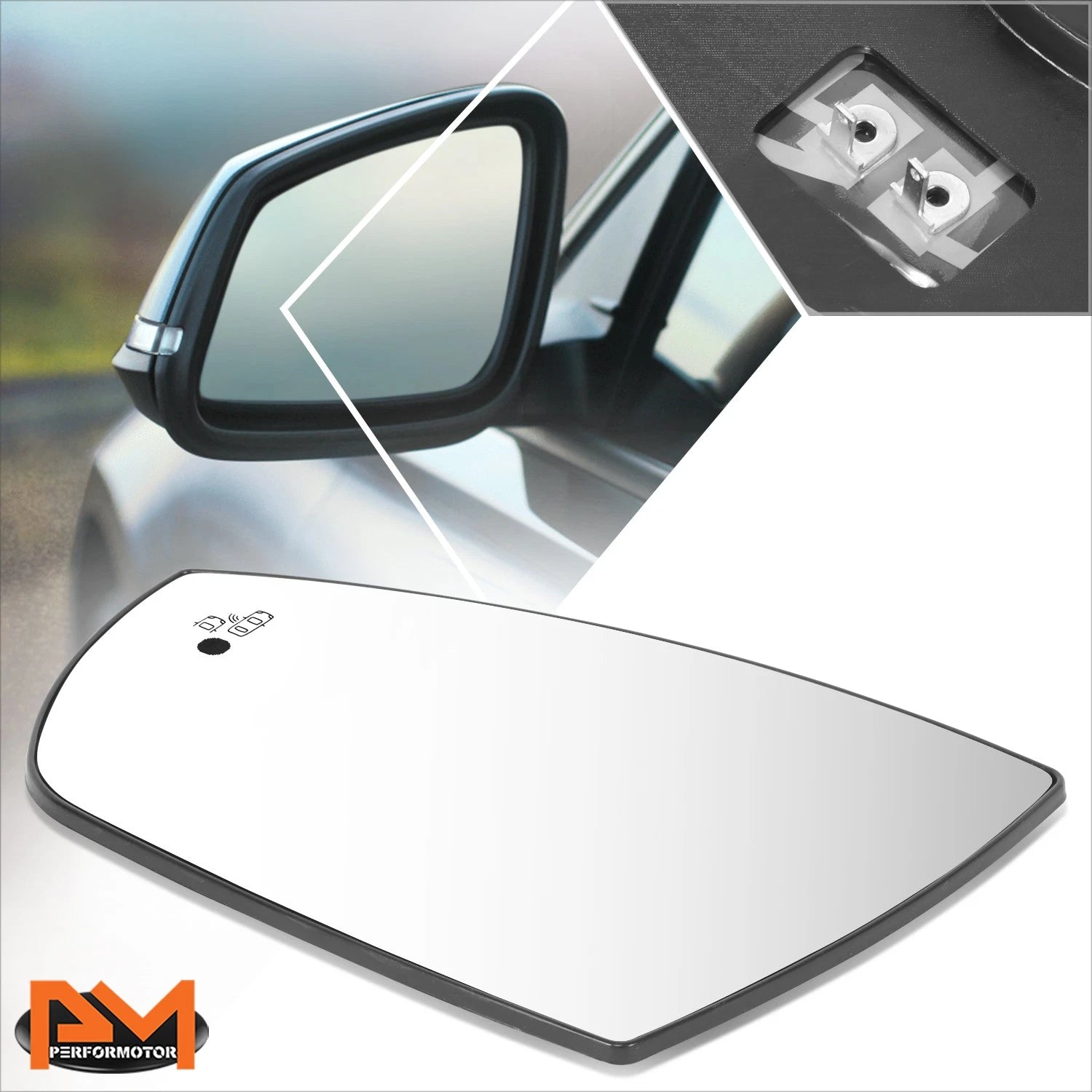 Driver Left Side Mirror Glass w/ Blind Spot for Ford C-Max Escape (2013–2018)