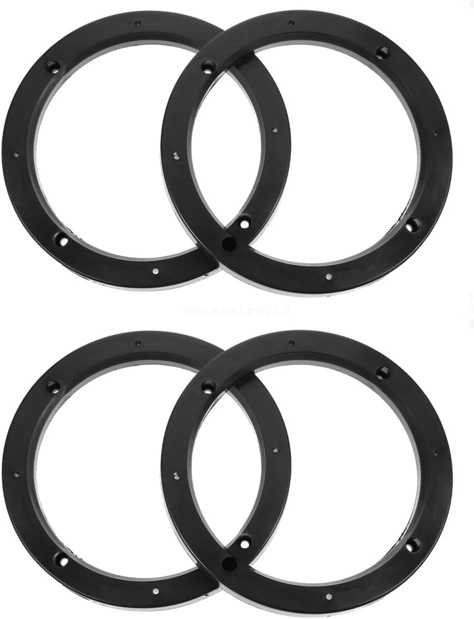 Set of 4 Speaker Spacer Rings for Custom Subwoofer Mounting (6.5")