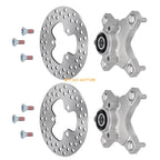 2X Front Wheel Hubs & Brake Discs for Honda TRX250EX TRX400EX (2001–2009)