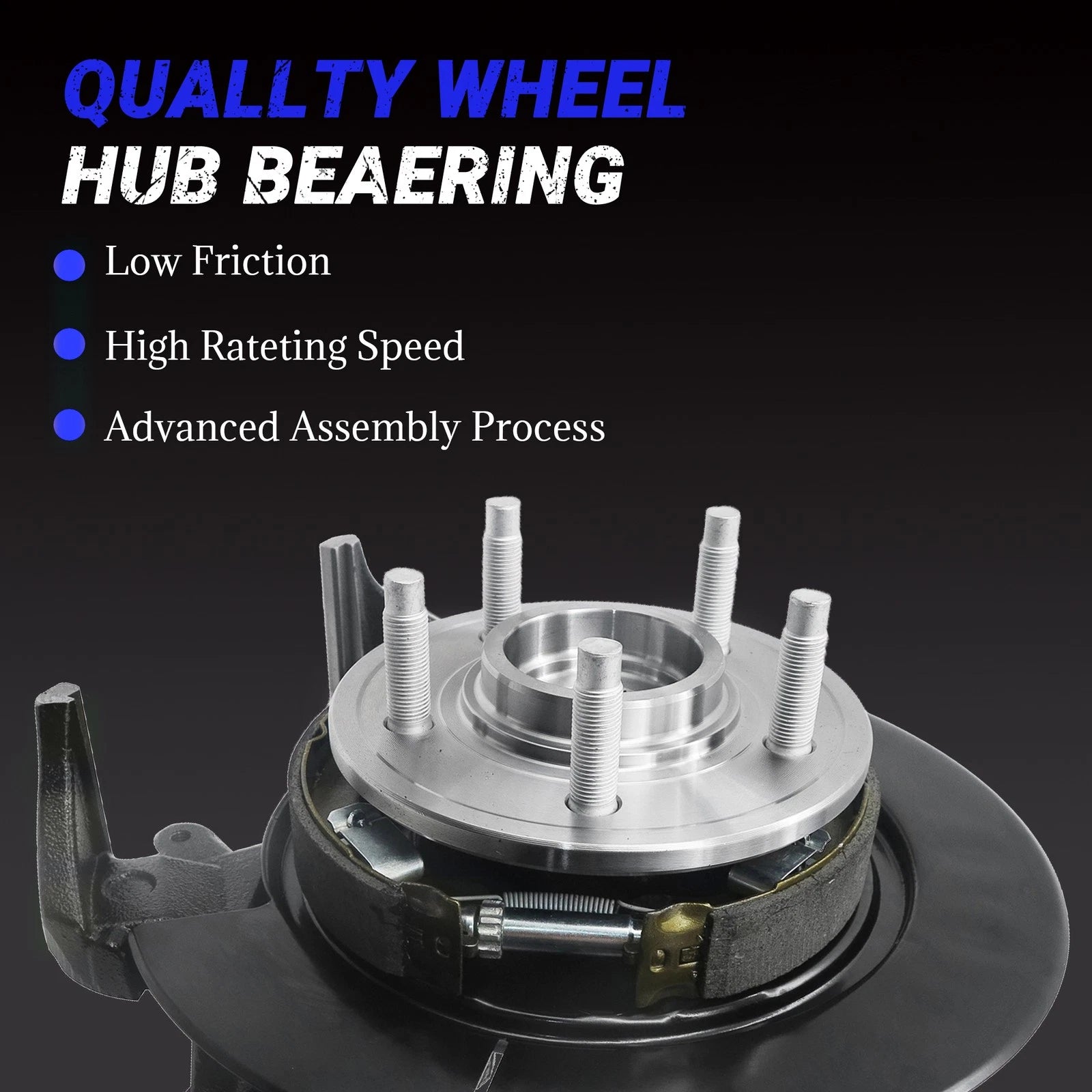 2X Front Wheel Bearing Hub Steering Knuckle Assembly for Toyota Corolla (2003–2008)