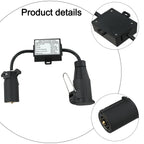 13-Pin Trailer Light Converter 7-Way Connector for Vehicles