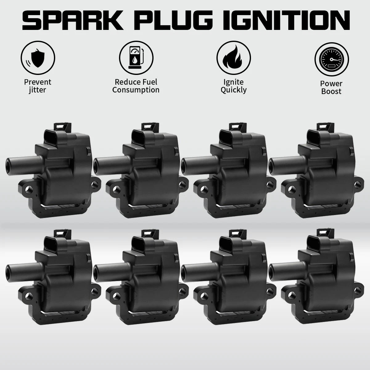 8x Ignition Coil for Chevrolet Camaro (1998–2002) Corvette (1997–2004) GMC Sierra UF192