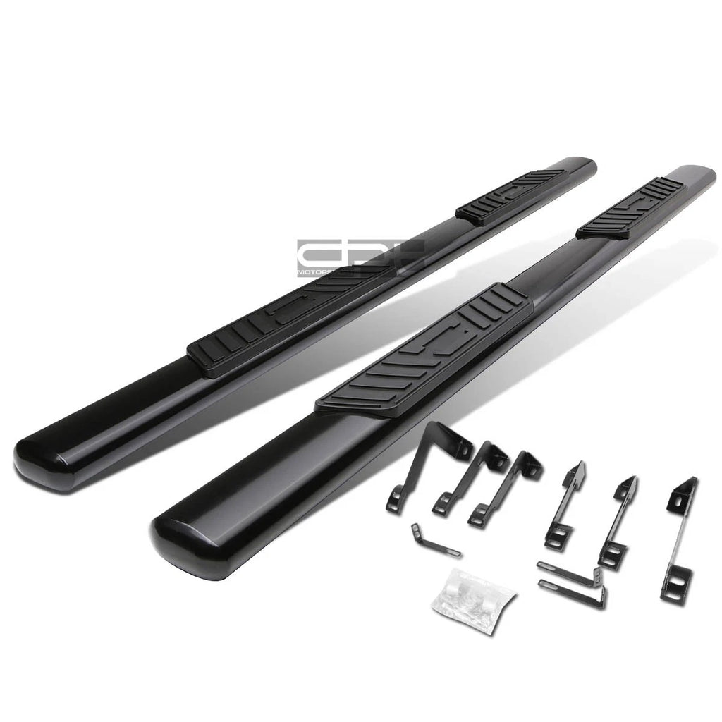 5" Black Oval Nerf Bars for Silverado/Sierra Extended Cab (1999–2014)