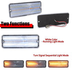 2 Clear Switchback LED Parking Signal Light Lenses for Ford F-100 (1974–1977)