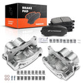 Set of 6 Front Brake Calipers & Pads for Ford Edge Mazda CX-9 Lincoln MKX
