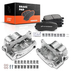 Set of 6 Front Brake Calipers & Pads for Ford Edge Mazda CX-9 Lincoln MKX