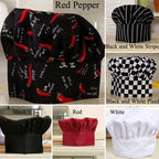 Adjustable Chef Hat for Men - Comfortable Elastic Kitchen Cap
