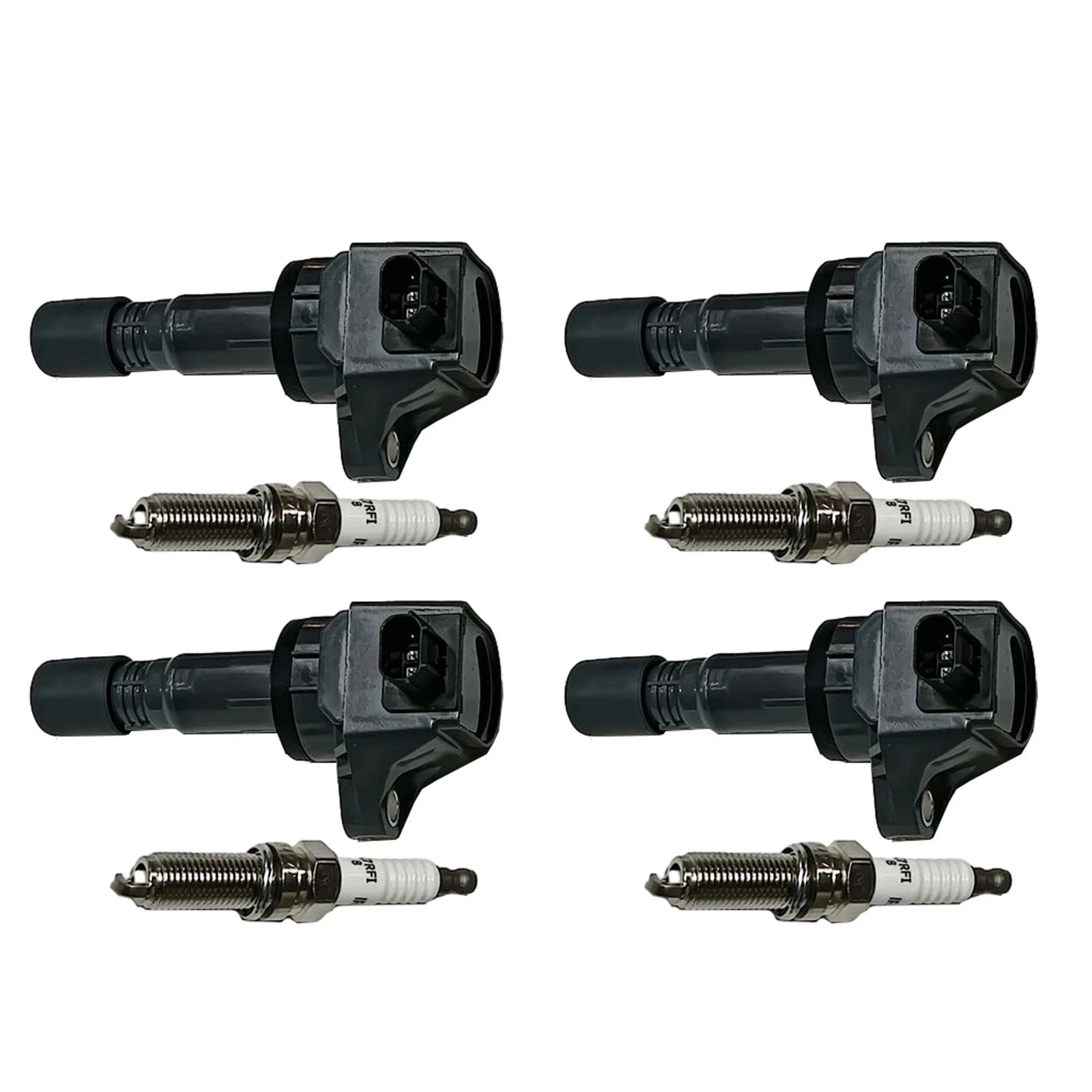 Set of 4 Ignition Coils & Spark Plugs for Honda Civic (2012)