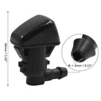 2X Black ABS Windshield Cleaning Nozzles for Ford Escape 