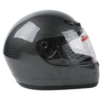 Carbon Fiber Black DOT Adult Flip Up Full Face Motorcycle Helmet - S M L XL