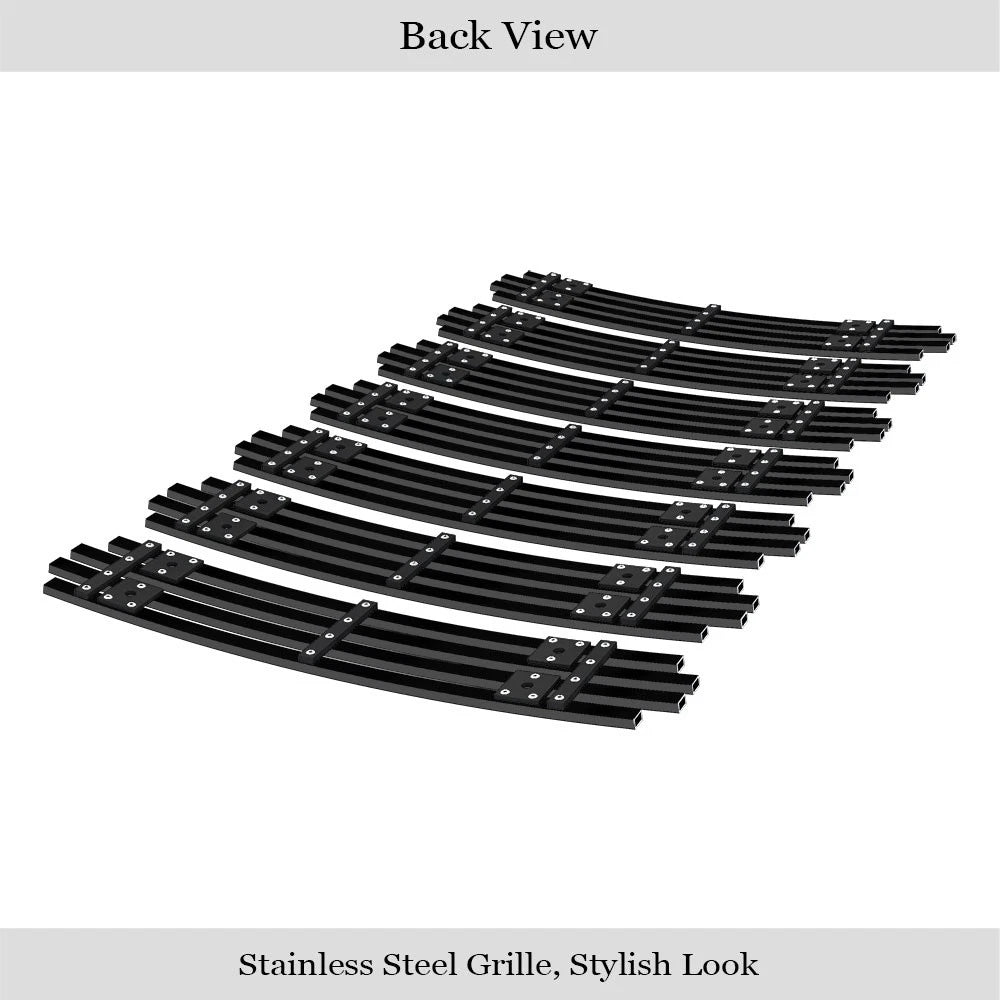 Vertical Black Billet Grille Insert for Jeep Wrangler JK (2007-2018)