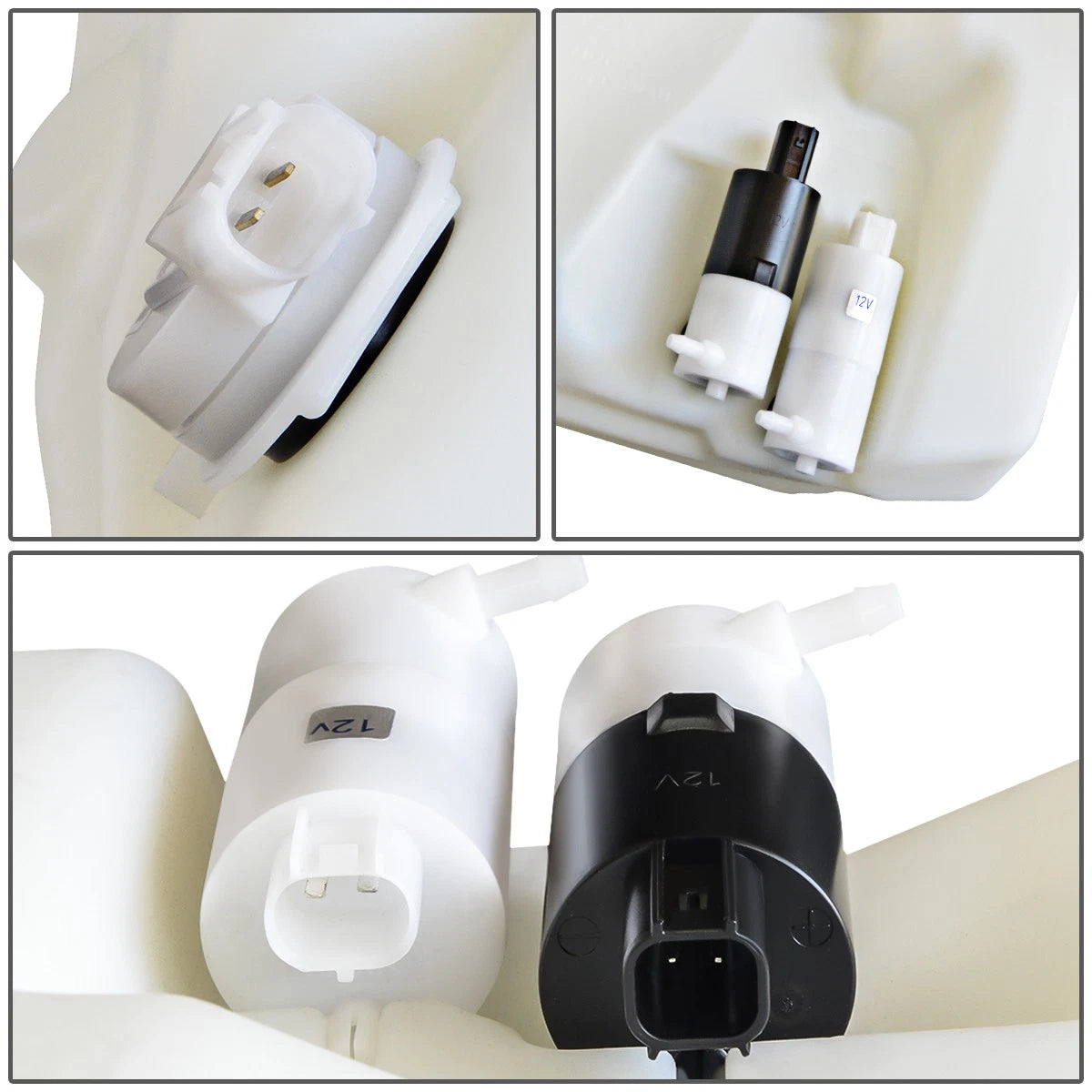 Windshield Washer Fluid Reservoir Tank Bottle w/ Pump for Jeep Grand Cherokee (2002–2004)