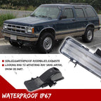 Clear Front Bumper Parking Signal Lights for Chevy S-10 / GMC S-15 (1983–1993)