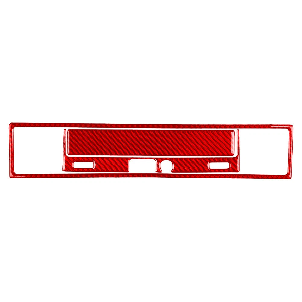3X Carbon Fiber Red Co-pilot Storage Box Trim Kit for BMW 3 Series (1994–1996)
