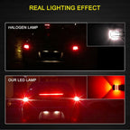 Set of 4 Red LED Brake Tail Stop Light Bulbs for T25 7443 7440