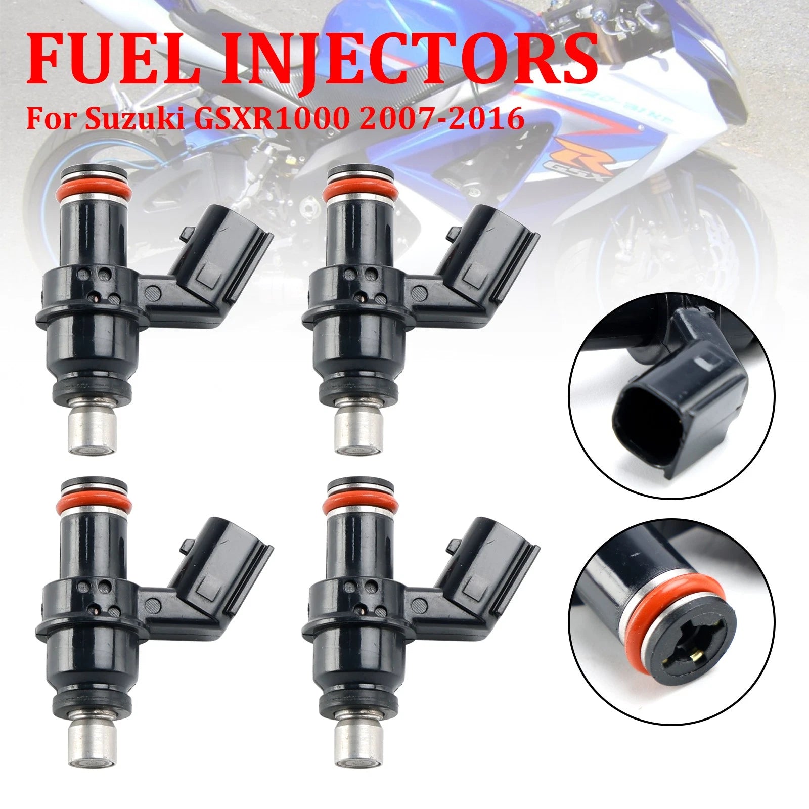 Fuel Injectors for Suzuki GSXR1000 (2007–2016) & Hayabusa GSX1300R (2008–2020)