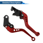 Adjustable Short Brake Clutch Lever Set for Honda Fury/VTX1300CX (2009–2018) Red
