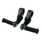 Black Small Footrest Pegs 1.25" for Harley