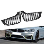 Set of 2 Front Bumper Fog Light Grilles for BMW M3 M4 F80 F82 F83 (2012–2018)
