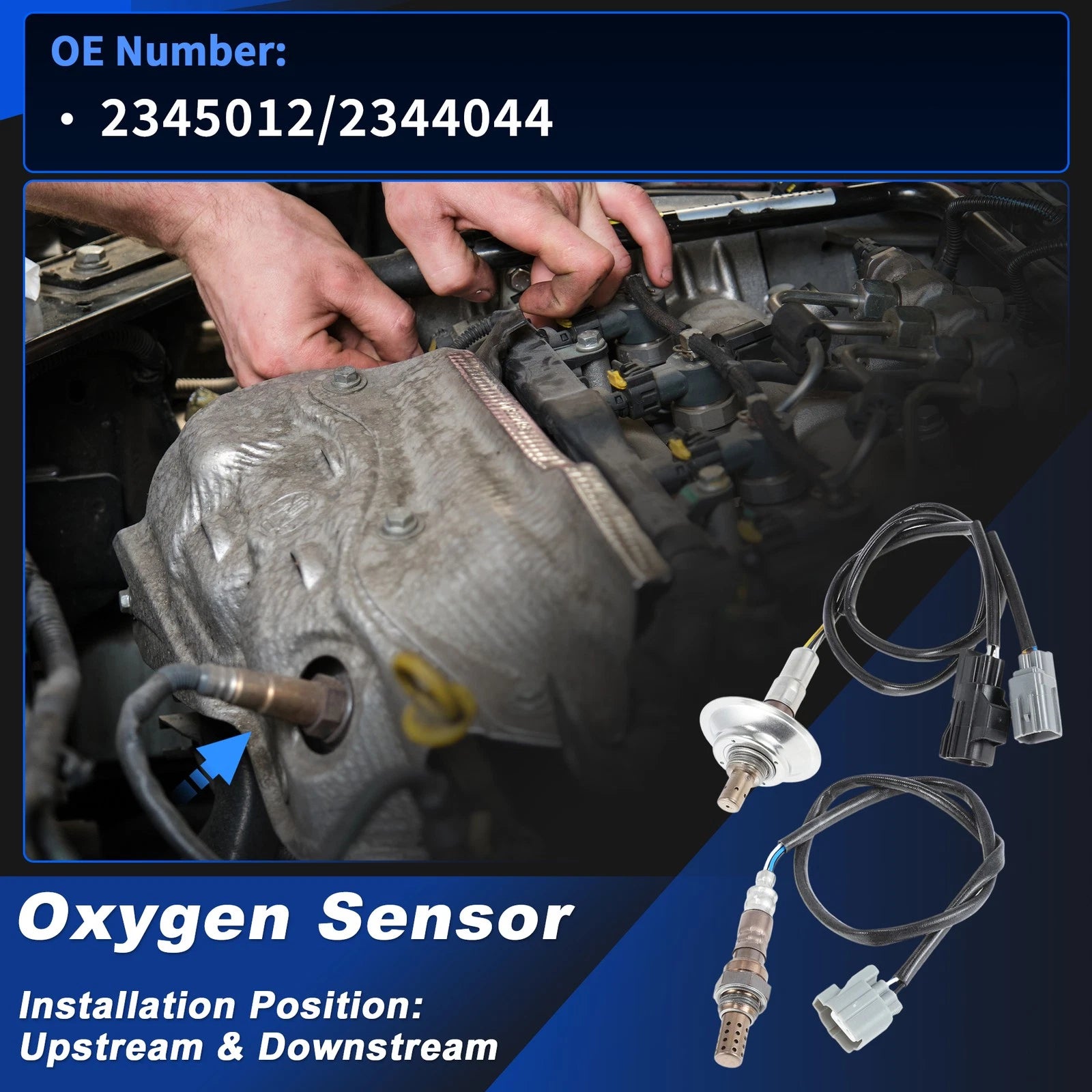 2X Oxygen Sensor for Mazda CX-7 2.3L (2007–2009) 2345012