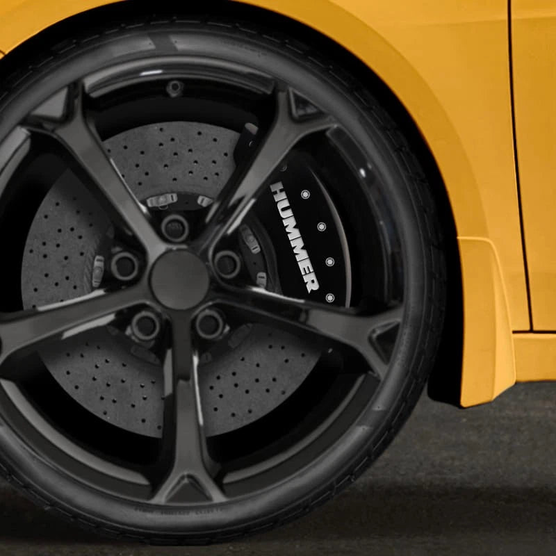 Set of 4 Black Caliper Covers for 2006-2010 Hummer H3 by MGP