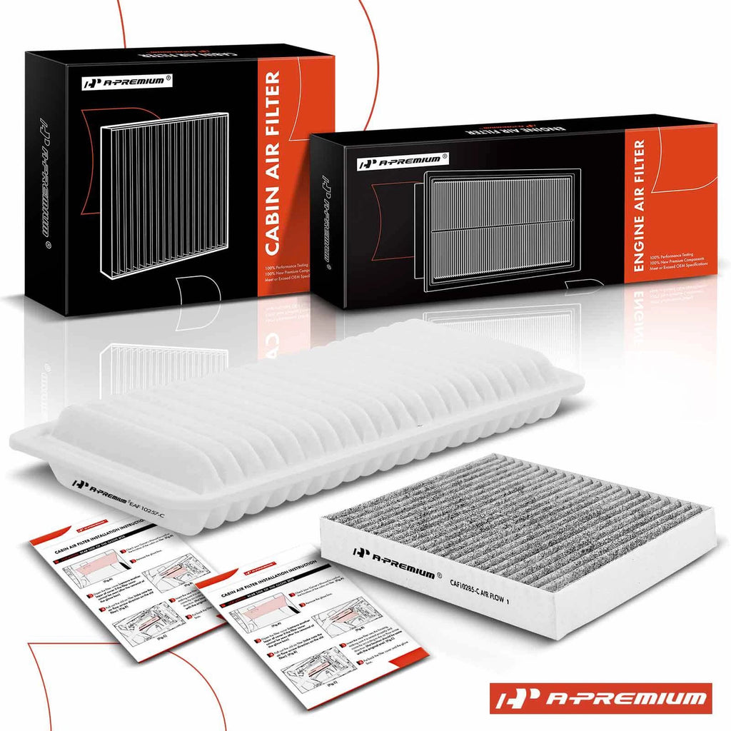 Engine & Activated Carbon Cabin Air Filter for Toyota Highlander (2008-2010)