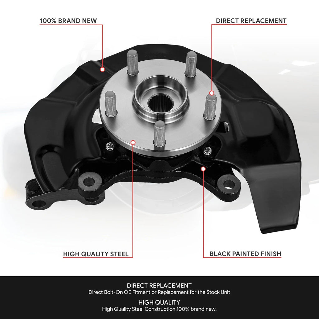 Front Left Loaded Wheel Bearing Knuckle for Toyota Highlander (2004–2007)