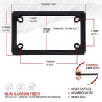 Carbon Fiber Motorcycle License Plate Frame Holder for USA Models