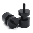 Black Flat Swingarm Spool 6mm Thread for Yamaha YZF-R1/R6 (1998–2013)