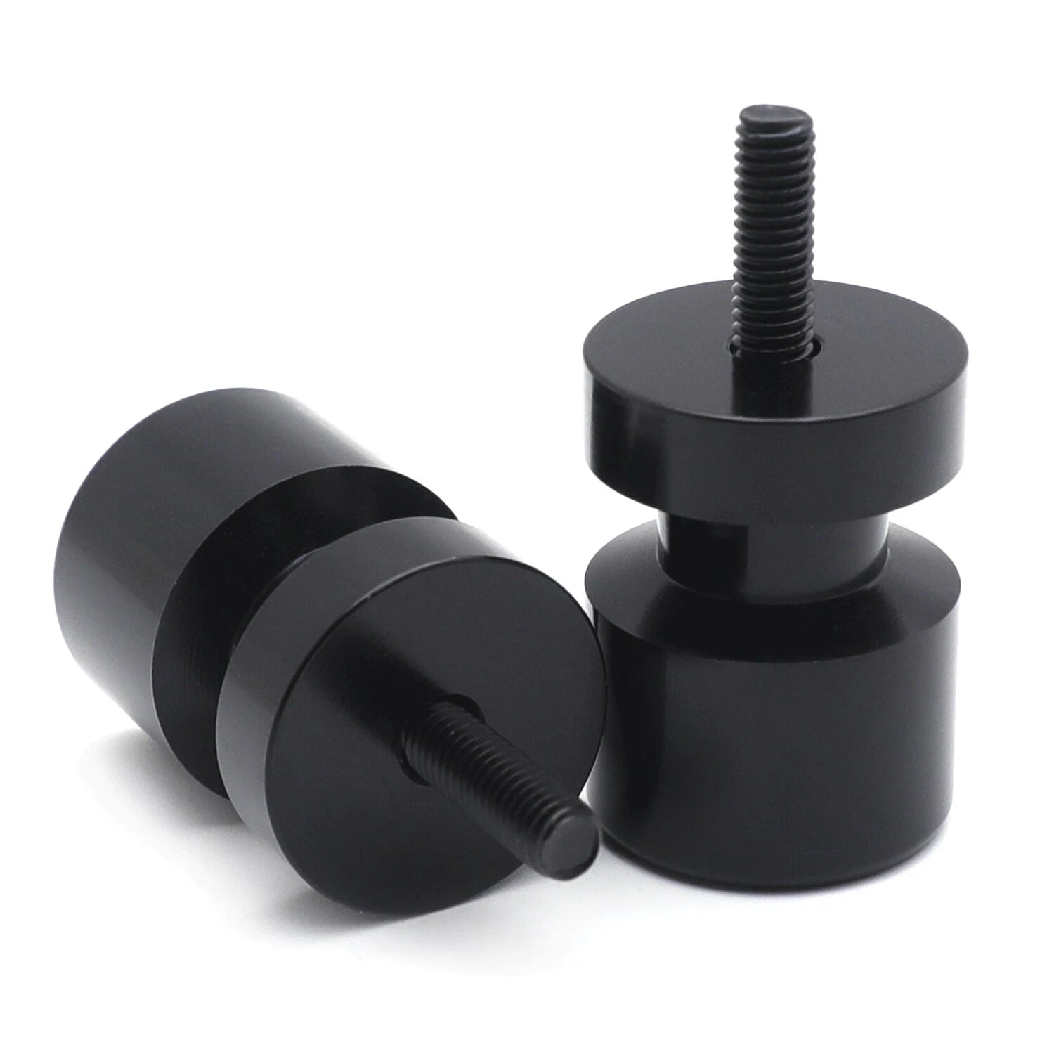 Black Flat Swingarm Spool 6mm Thread for Yamaha YZF-R1/R6 (1998–2013)